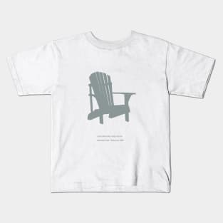 Adirondack Chair, Thomas Lee, 1903 Kids T-Shirt